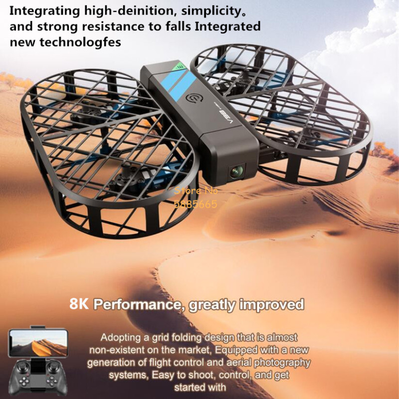 Drone Remote Controller Lanyard - Caméra HD 8K 360 ° Protection