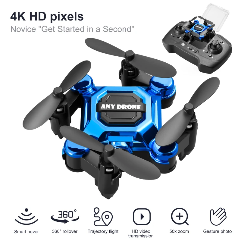 Drone Remote Controller Lanyard - Caméra 4K HD RC Drone pliable