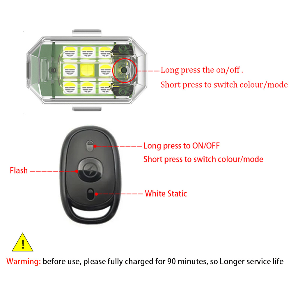 2PCS/4PCS Feux stroboscopiques - Drone Beacon Light avis et prix