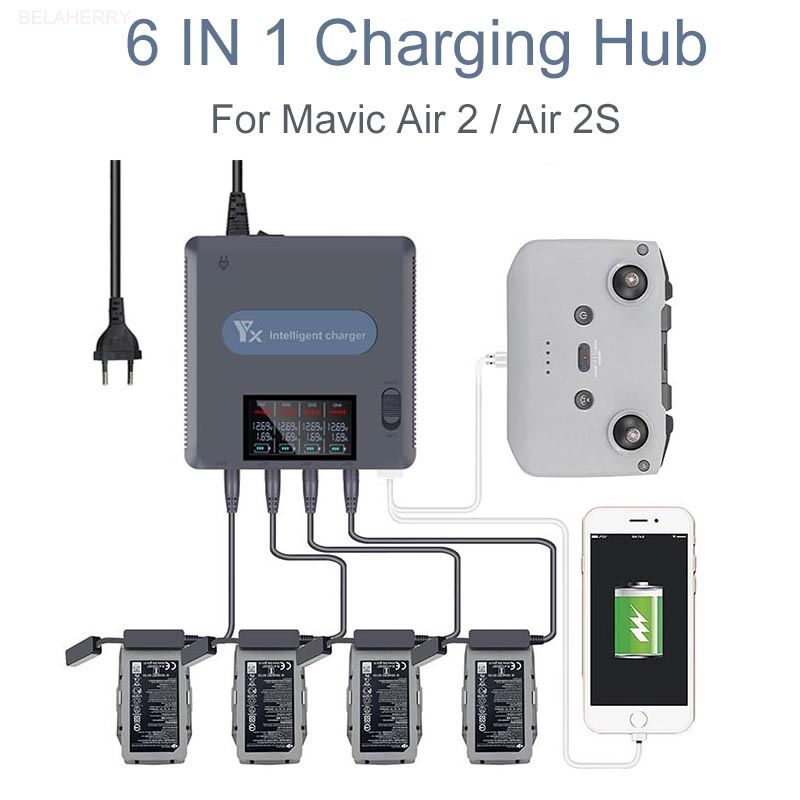 Chargeur de batterie 6 en 1 po - Drone Power Bank avis et prix